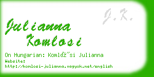 julianna komlosi business card